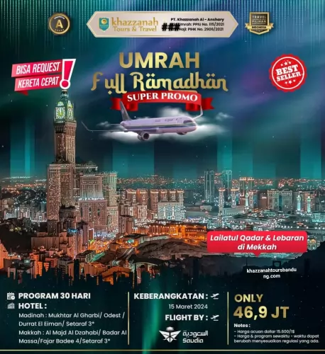 Biaya Paket Umroh Akhir Ramadhan Terpercaya Di Banjaran