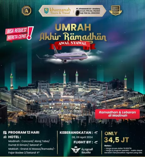 Biaya Paket Umroh Nuzulul Tengah Ramadhan Termurah Di Bandung Barat