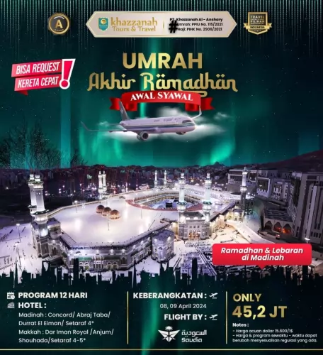 Biaya Paket Promo Umroh Nuzulul Tengah Ramadhan Terpercaya Di Cimahi