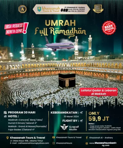 Harga Paket Promo Umroh Nuzulul Tengah Ramadhan Terpercaya Di Buahbatu