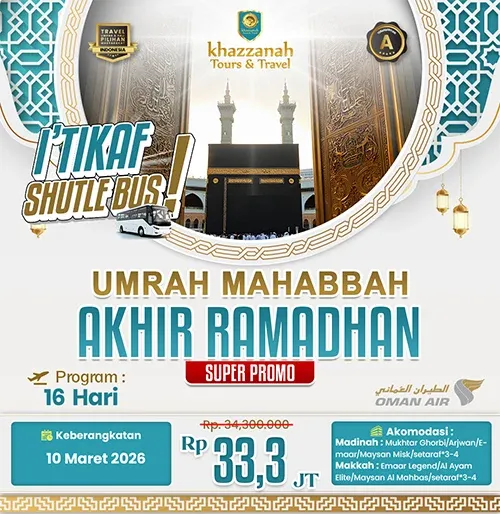 umroh itikaf Lailatul Qadar akhir ramadhan 2026